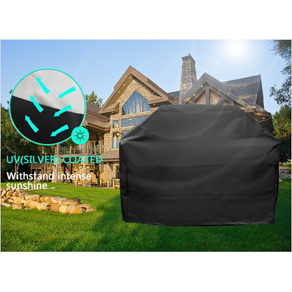 Grilltrekk vanntett, UV-beskyttelse, støv- og fuktbestandig (150 cm x 100 cm x 125 cm)