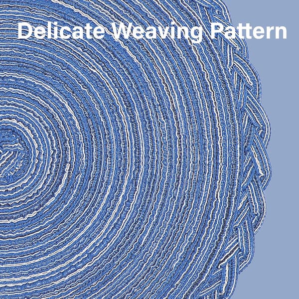 Runda vävda placemats, 4 st, 14,8\" flätade vävda placemats, attra