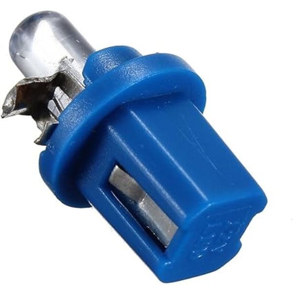 10x LED-lampor Instrumentpanel B8-5D T5-lampor med blå hållare Set Bil
