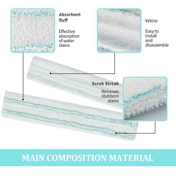 Leifheit 3-i-1 Fönsterputsare Ersättningsöverdrag, Micro Duo Mikrofiber Fönsterputsare Överdrag, Extremt Absorberande och Kraftfull Rengöringssvamp, Tyg