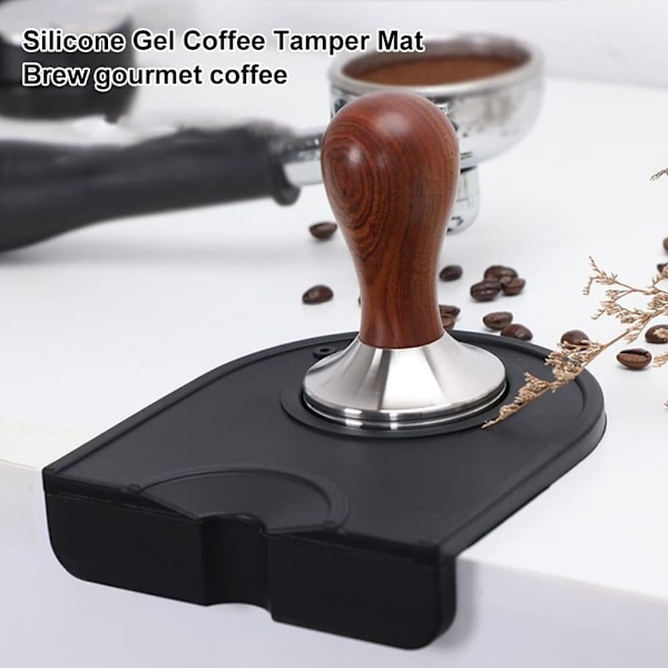 Tampningsmåtte, Espresso Tampningsmåtte, Kaffe Pulver Trykpude, Kaffe Tampningsmåtte, Kaffe Tamper Måtte, Espresso Tampningshjørne Kaffe Tamper Holder Pude f