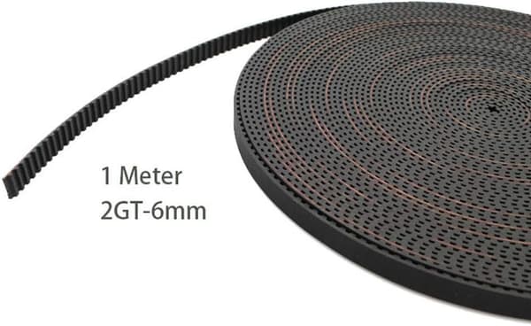 5m GT2-6mm Åben Tandrem 6mm GT2 2GT Rem til 3D-printer (Timi