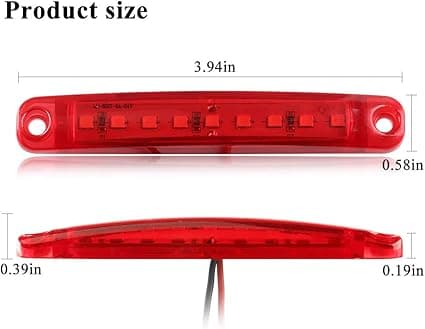 10 stk. 9SMD Side Light 12-24V Super Bright LED Side Lights til Auto Kørsel