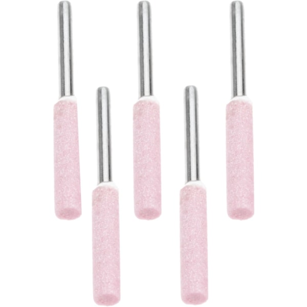 5 stk. kædesavspolerings- og slibningsfiler, 4,8 mm slibe- og polerhoved