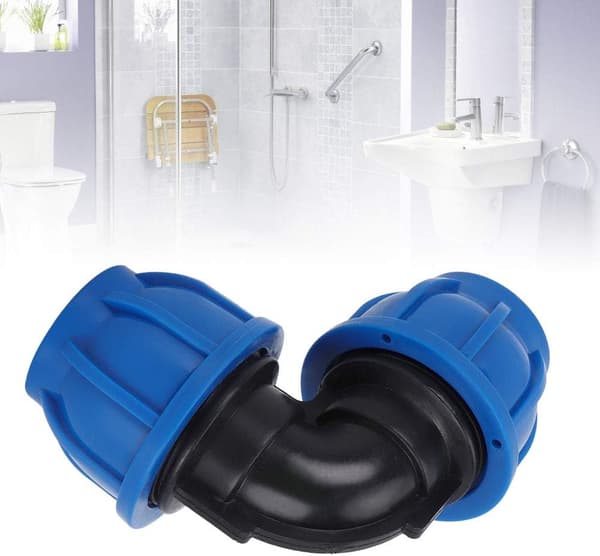 Rørbøjningsrørfitting 2 stk. PE-plast 32mm til 32mm albuetilpasning