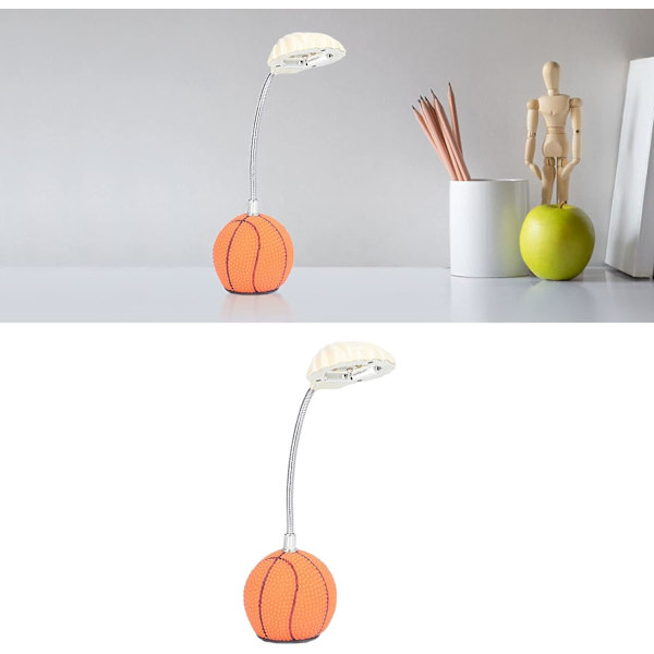 LED-pöytälamppu silmähoitoon, söpö koripallo, USB-lataus, opiskelupöytälamppu L