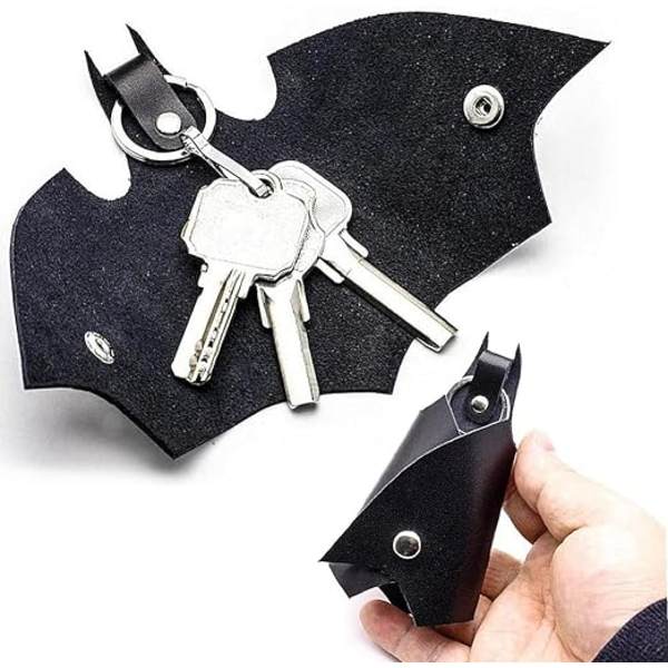 Miesten avaimenperä, 2 Batmanin keinonahkainen avaimenperä, unisex-avaimenperälaukku