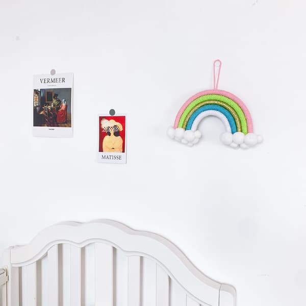 Børneværelse Dekoration Vedhæng Vævning Sky Rainbow Wall Decor