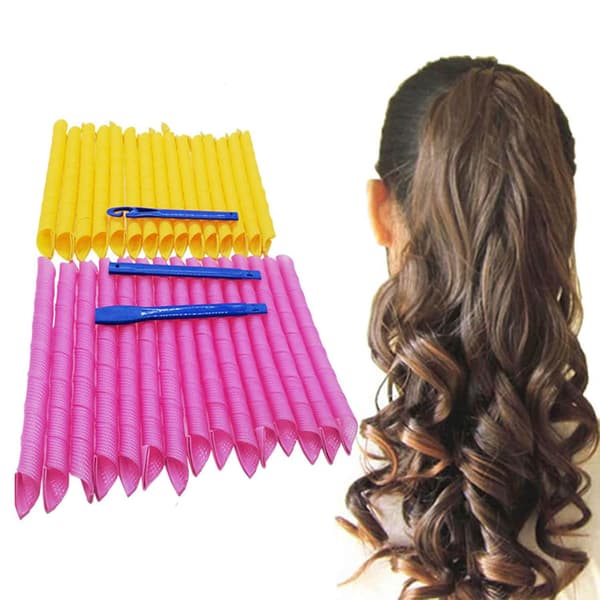 30PCS Magiska Hårrullar Lockar Styling Kit, DIY Ingen Värme Hårkrullning