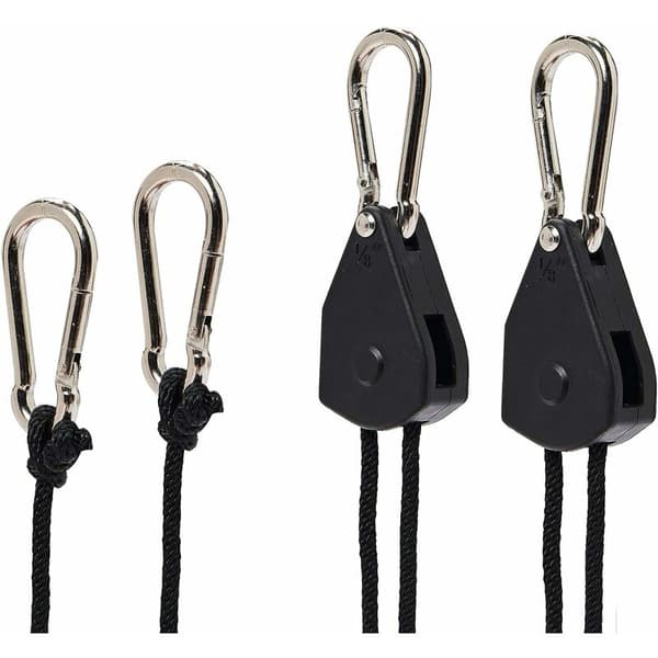 Sangle à Cliquet Corde 1/8 pouces Rope Ratchet Robuste Réglable， (2pcs)