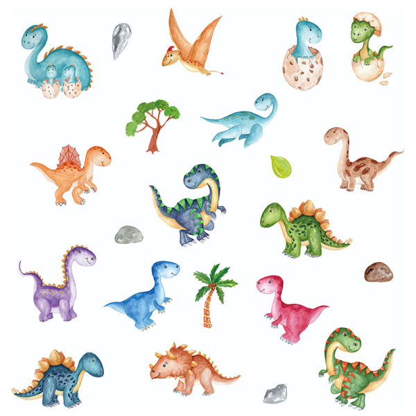 A set of eco-friendly and hypoallergenic wall stickers Soft fabri