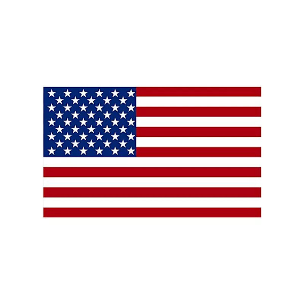 Amerikan lipun vaurioitunut kuorma-auton peilin vinyylitarra (15*9cm) - 2 kpl