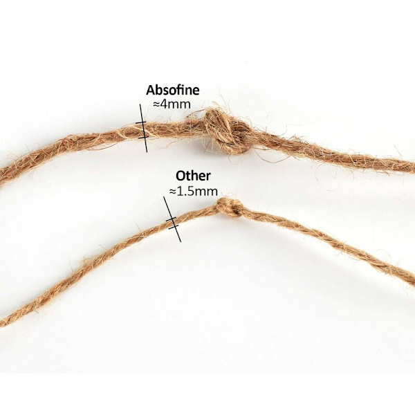 Reb 100M Havekabel 4mm Jute Reb Naturlig Jute Håndværksreb Til Hjem Have DIY