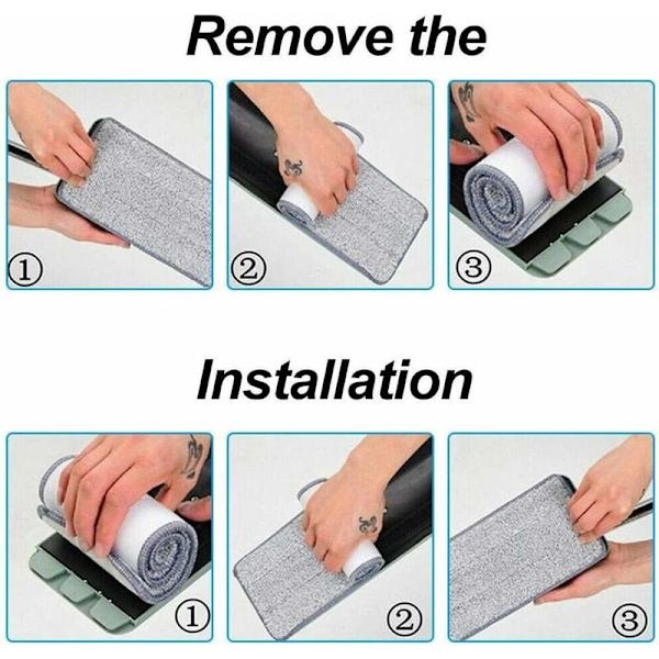 Superabsorberende mopphodefyll, moppeerstatningshoder（32X12CM）10 stk