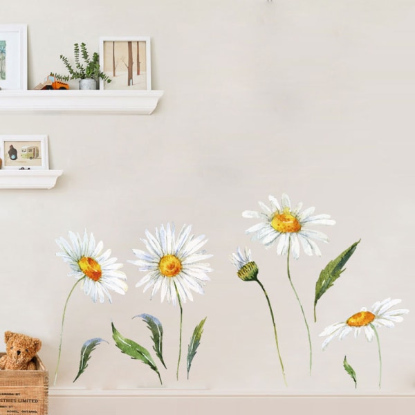 Kreativa söta blommor wallsticker, wall sticker sticker, wall de