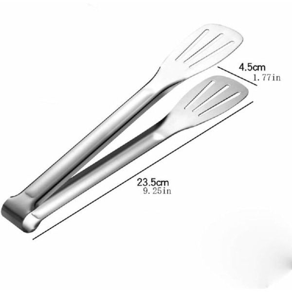 4 Pcs 9 Inch Stainless Steel Kitchen Tongs, Serving Tongs Cooking