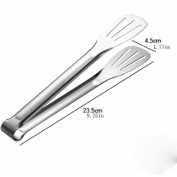 4 st 9 tum rostfritt stål kök tång, serveringstång matlagning