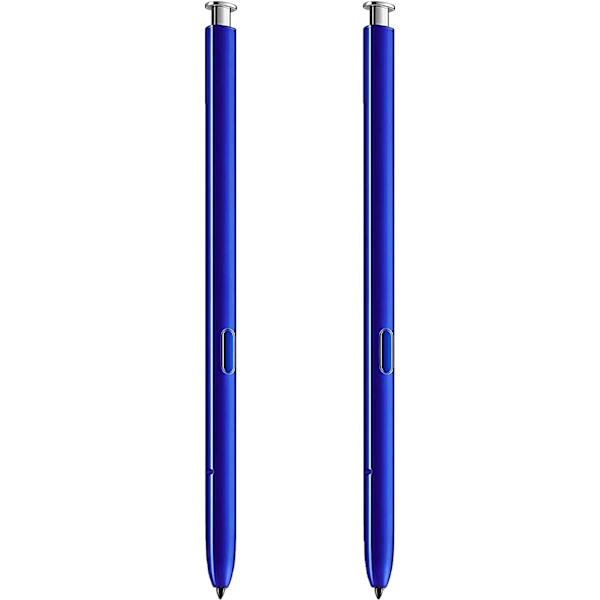 2-pack Blå Silver Note 10 Pen Ersättning för Galaxy Note 10 Not