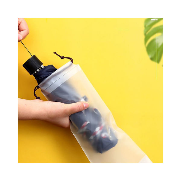 Klar plastikpose mat paraply opbevaringspose genanvendelig bærbar paraply snøre klar opbevaringsdæksel 5 stk