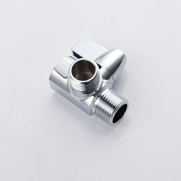 Krombelagt messing 3-veis dusjdeler, G1/2\" T-formet adapterventil for montert dusjarm