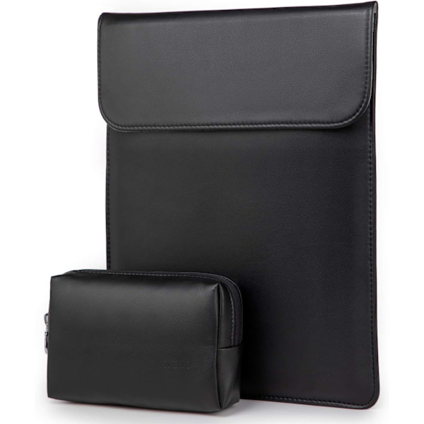 13 tommer lammeskind læder laptop sleeve kompatibel med MacBook Ai