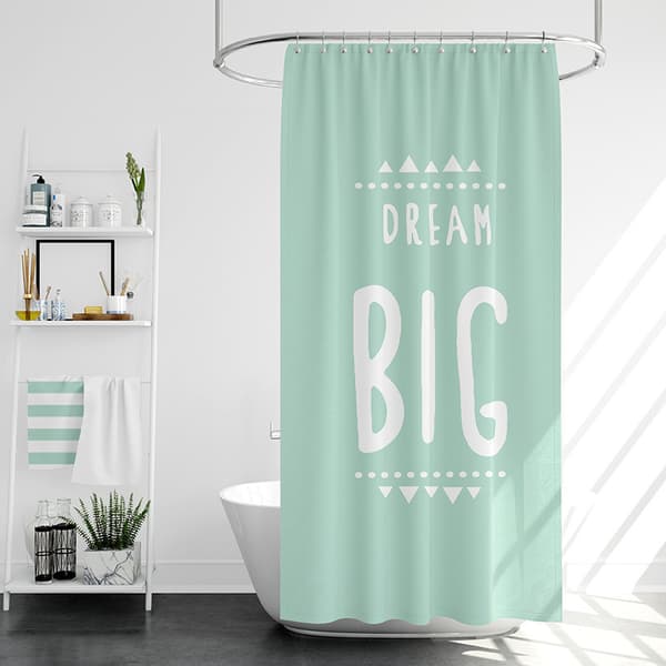 Duschdraperi Dream Big - vattentät, polyeten, 180 x 200 cm