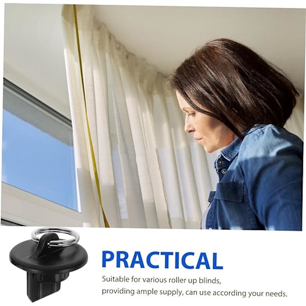 x8 Sorte Persienner Stikprop 20MM Rullegardin Tilbehør Udendørs Persienner Dele