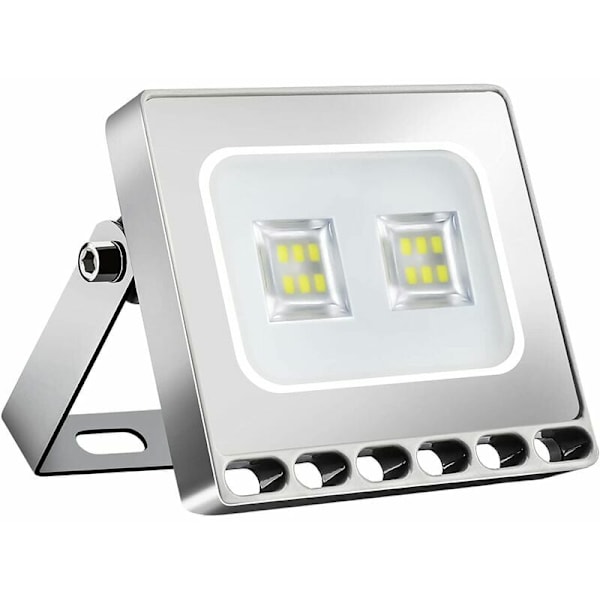 10W LED-flomlys, LED-flomlys 1000LM Ultra-tynn kald hvit 60