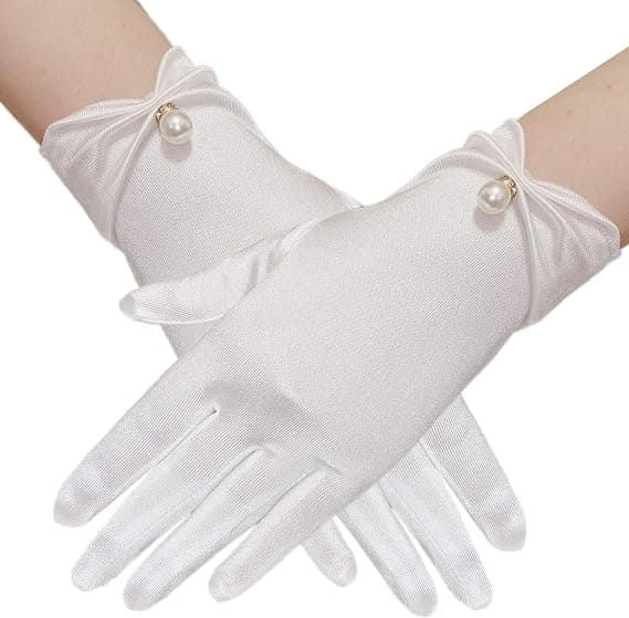 Blondehandsker til brude elegante korte blondehandsker håndledsblondehandske