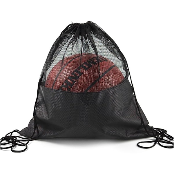 Ballveske, Nettveske, Basketball Ballveske Treningsvesker Sportstilbehør for Sport Basketball Tennis Volleyball Gym, Svart
