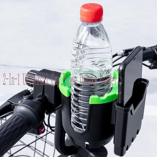 1PCS koppholder med telefonstativ, 2-i-1 universell koppholder med tel