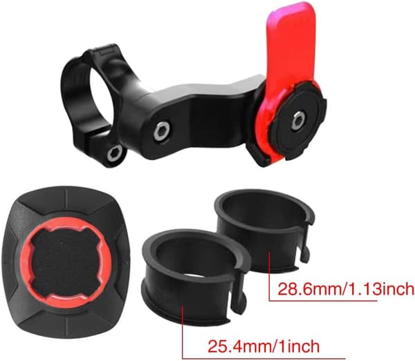 Cykeltelefonhållare Vibrationsdämpning Motorcykel Styre Montering Universal för 4.7-7.2\" Smartphone