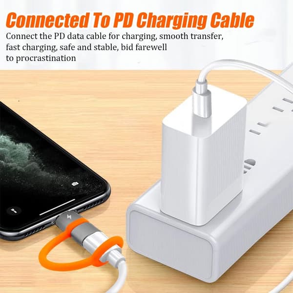 USB-adapter, 36W PD Snabbladdning och Dataöverföring (Endast med Dator, Bärbara datorer) Kompatibel med Lightning, för iPhone