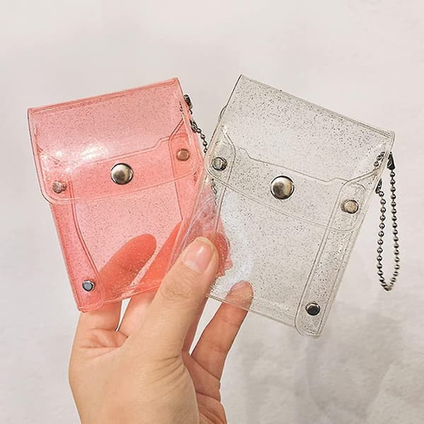 Transparent Pvc Taske Nøglepose Mini Kosmetik