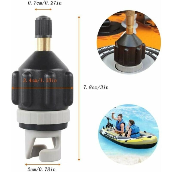 Sup-adapter konventionell luftpump Sup-adapter för kompressorluft