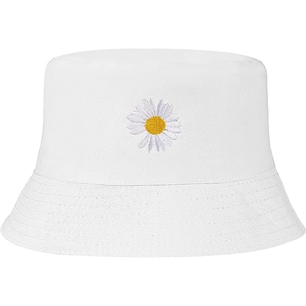 Fiskehatt Dame Solhatt Bøttehatter Bomull Bob Hat Foldbar