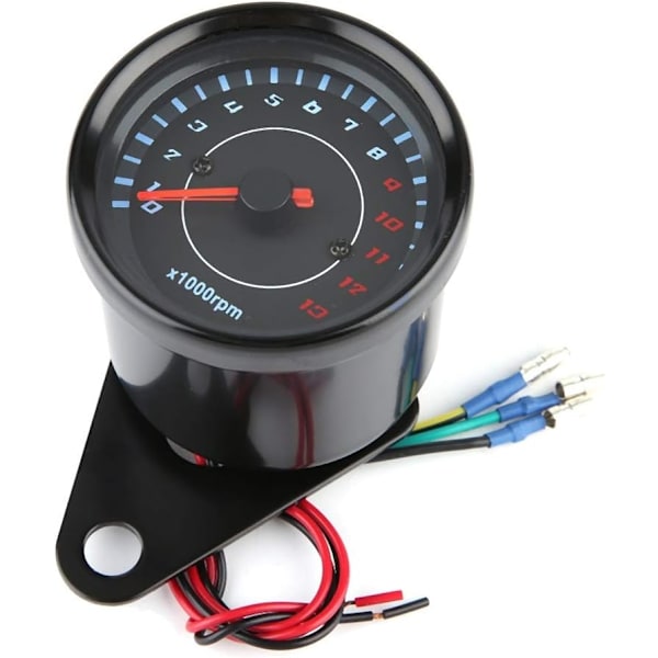 Elektronisk Varvräknare - 12V DC Universal Motorcykel LED Bakgrundsbelysning Mätare