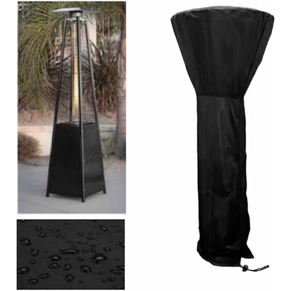 Terrassvärmareöverdrag, Vattentätt Utomhusvärmareöverdrag Skyddande Överdrag för Terrassvärmare, 226 x 85 x 48cm