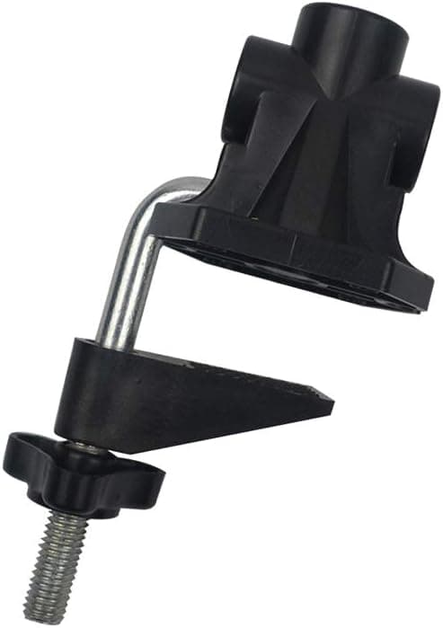 2-delt brakett klips fast skrivebordslampe klips tilbehørsskrue kamera blits bh