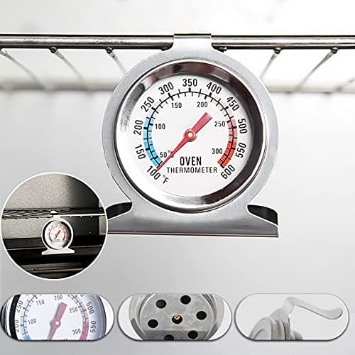 Ovntermometer i rustfrit stål, 300℃/600℉ til ovn, brød og bagværk