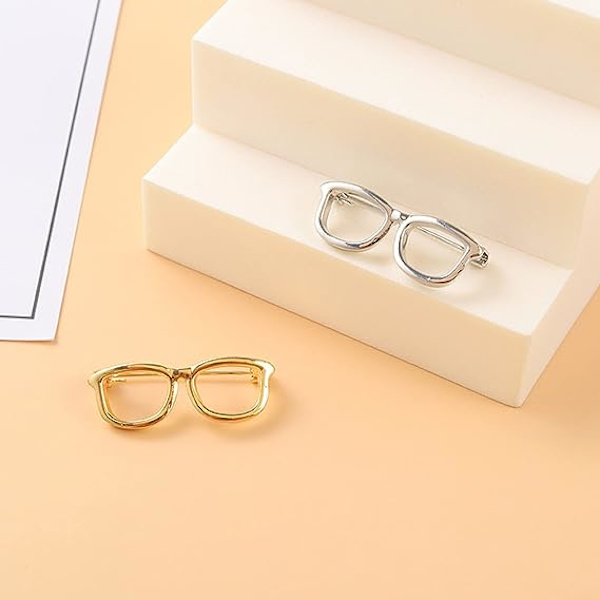 2pack Eyeglasses holder Brosch oftalmisk tekniker Present pins ey