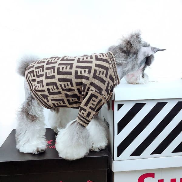 Høst Hund Pyjamas Kjæledyr Valp Klær Jumpsuit Stripe Vinter Søvn