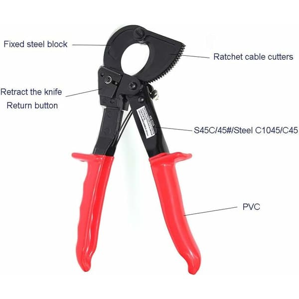 Kabelkutter Tang Ratcheting Kabelkutter, Trådkutter og Tråd