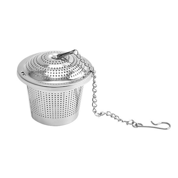 Te-filter, 2 stk. rustfrit stål te-infuser rustfrit stål rør krydderi si
