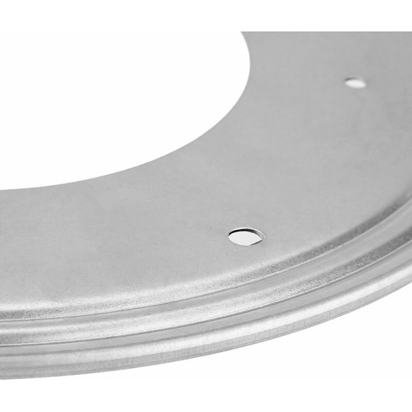 Roterende 12\" eller 300mm bordplate, rund metallkulelager, dreibar skuff, TV-bord, serveringsbrett, kaleidoskopstativ, utstillingsstativ, sølv, én del