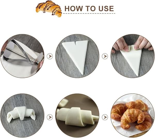 Rustfritt stål croissant-kutter, rustfritt stål croissant