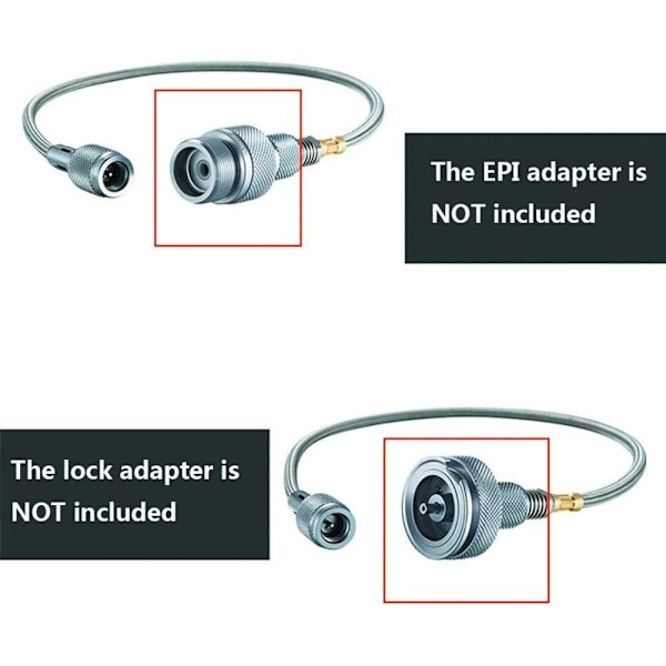 Bærbar Campingkomfyr Flat Gasslange Adapter Utendørs Konverter 107 x 1.9 x 1.9cm.