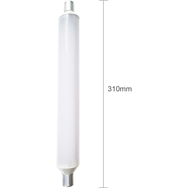 7W S19 LED-rørlys varmhvit, S19 LED-pære tilsvarende 70W glødelampe