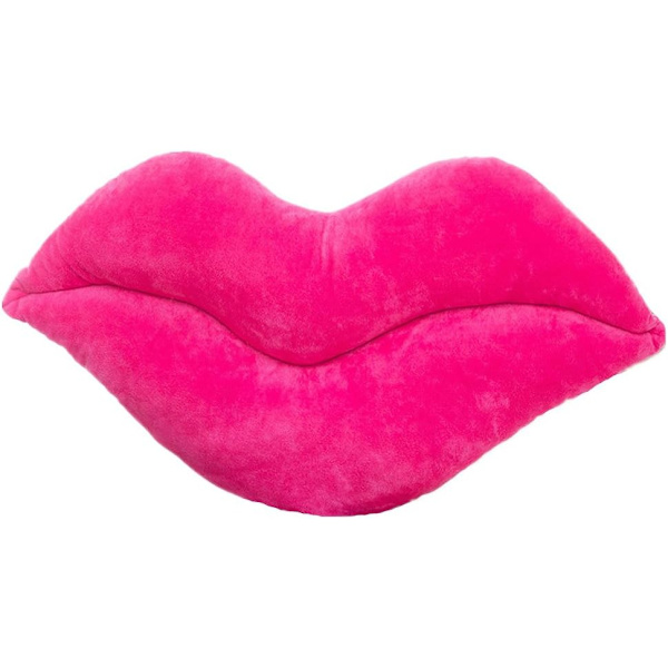 Hot Pink Lip hold pude til piger Valentinsgave Blød fløjl Dekoration