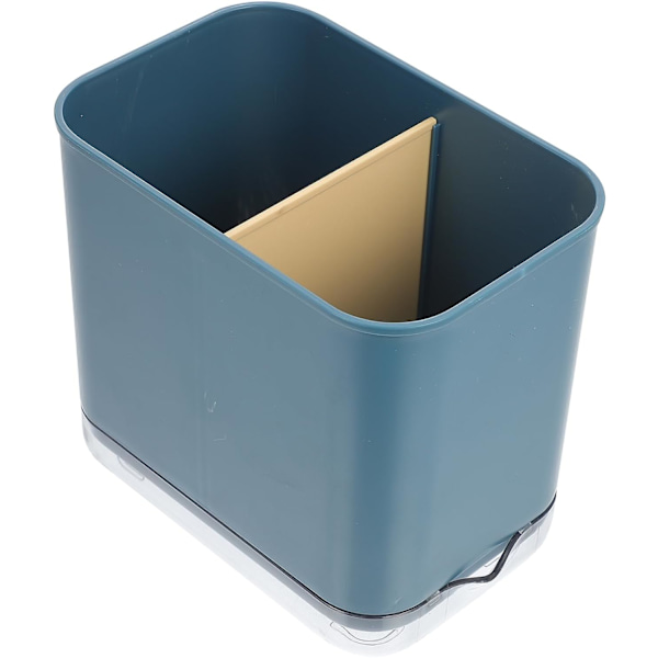 1 st Desktop Pedestal Rack Kök Redskapshållare Kvadratisk Rack Torkställ Bestick Kök Redskap Diskställ Avlopp